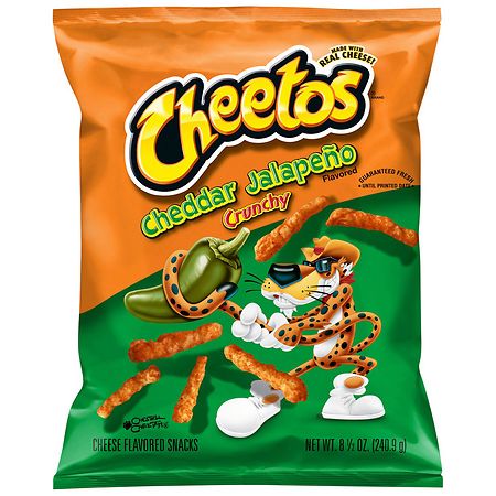 Cheetos Crunchy Cheese Snacks Cheddar Jalapeno