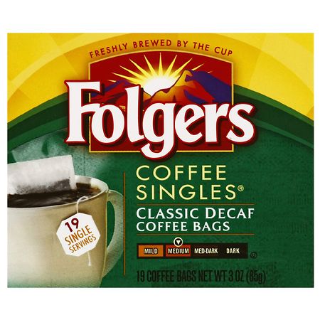 Folgers Coffee Singles Classic Decaf