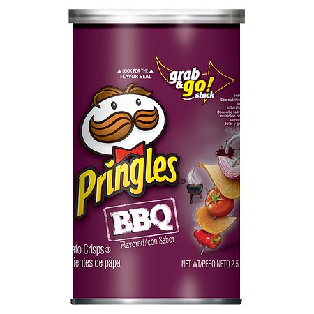 Pringles Potato Crisps Chips BBQ Flavored
