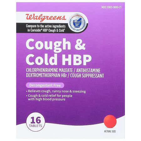 Walgreens Cough & Cold HBP Tablets