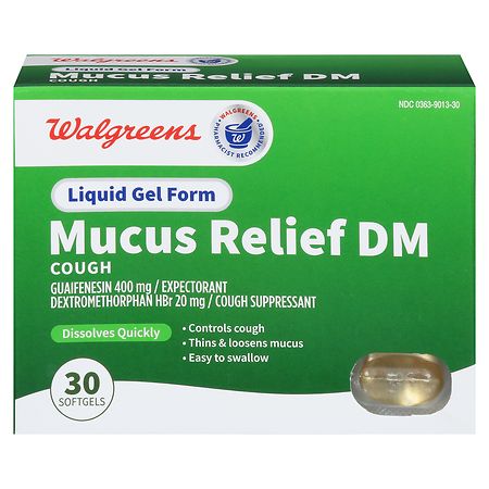 Walgreens Mucus Relief DM Cough Softgels