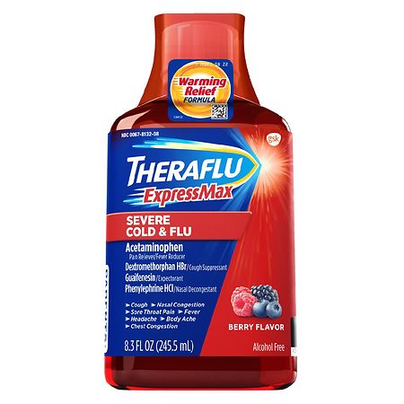 TheraFlu Cold and Flu ExpressMax Severe Syrup Berry