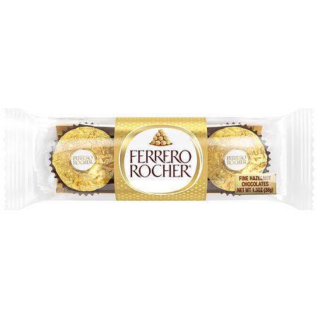 Ferrero Rocher Fine Chocolate Candy Hazelnut Milk Chocolate