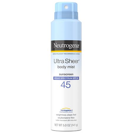 Neutrogena Ultra Sheer Lightweight Sunscreen Spray, SPF 45