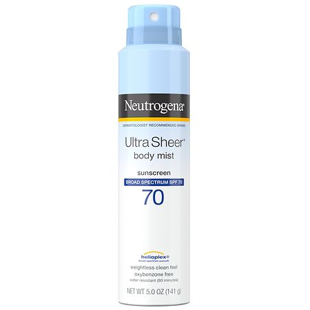 Neutrogena Ultra Sheer Lightweight Sunscreen Spray, SPF 70