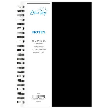 Blue Sky Notebook Assortment 5.5 inch x 8.5 inch Black/ Navy