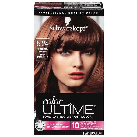 Schwarzkopf Color Ultime Permanent Hair Color Cream 5.24 Cinnamon Brown