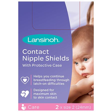 Lansinoh Contact Nipple Shields Size 24mm Size 2