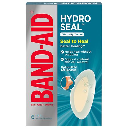 Band Aid Brand Hydro Seal Hydrocolloid Gel Heel Bandages
