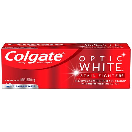 Colgate Stain Fighter Whitening Toothpaste Clean Mint