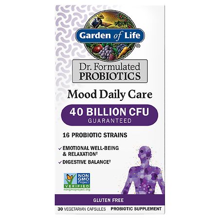 Garden of Life Dr. Formulated Mood Daily Care Probiotic Capsules