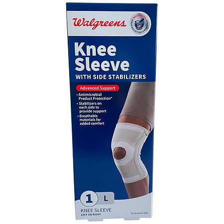 Walgreens Knee Sleeve With Side Stabilizers Advanced Support L