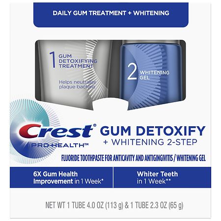 Crest Pro-Health Gum Detoxify + Whitening Two-Step Toothpaste