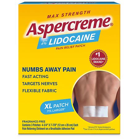 Aspercreme Lidocaine Pain Relief Patch XL