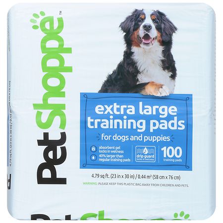 PetShoppe Extra Large Training Pads For Dogs and Puppies 23 in x 30 in