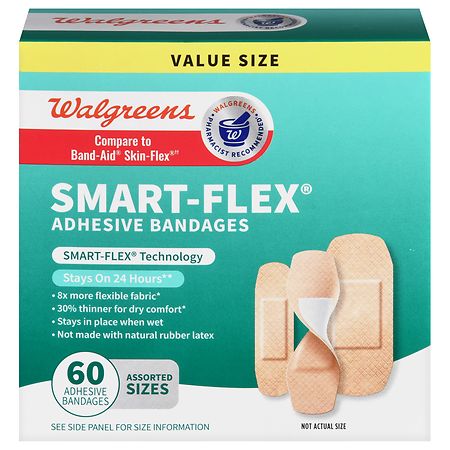 Walgreens Smart-Flex Adhesive Bandages Assorted