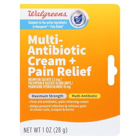 Walgreens Multi-Antibiotic Cream + Pain Relief