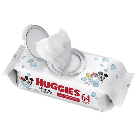 Huggies Simply Clean Baby Wipes, Flip-Top Pack Fragrance-Free