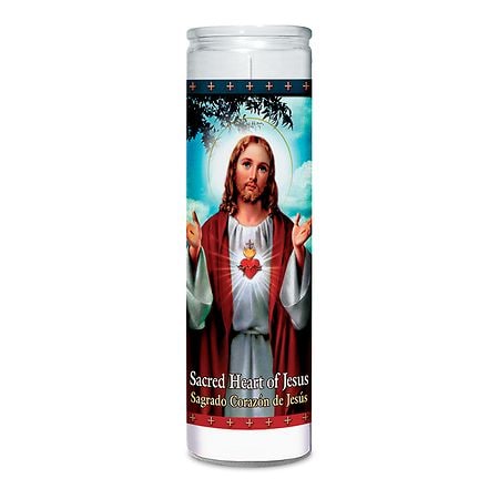 St. Jude Sacred Heart of Jesus Wax Candle