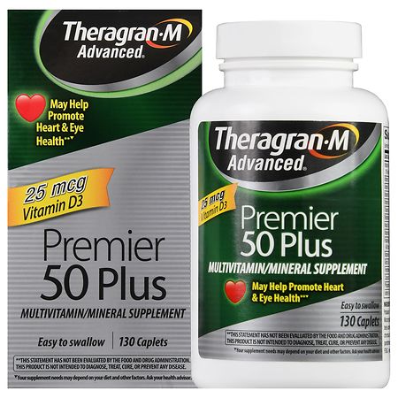 Theragran Premier 50 Plus Multivitamin/ Multimineral Caplets