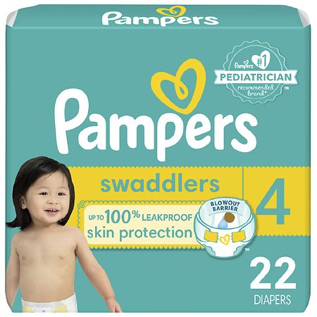 Pampers Swaddlers Active Baby Diapers Size 4 (ct 22)