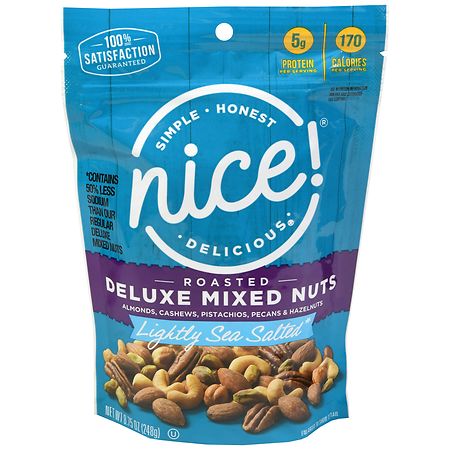 Nice! Roasted Deluxe Mixed Nuts Lightly Sea Salted