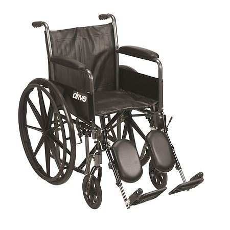 Drive Medical Silver Sport 2 Wheelchair Black