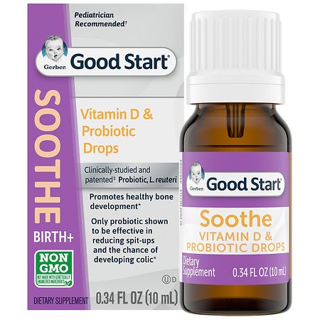 Gerber Good Start Soothe Vitamin D & Probiotic Drops Dietary Supplement