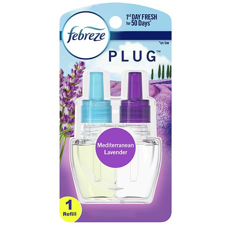 Febreze Odor-Fighting PLUG Air Freshener Refill Mediterranean Lavender