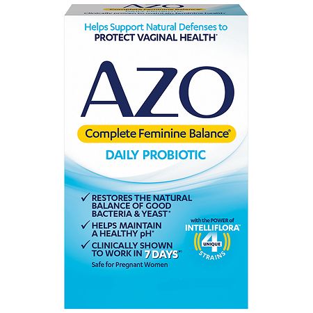 AZO Complete Feminine Balance Daily Probiotics Capsules