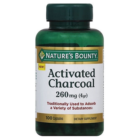 Nature's Bounty Activated Charcoal 260 mg Capsules