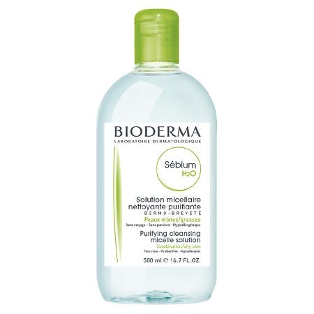 BIODERMA Sebium H2O Micellar Water Makeup Remover for Combination to Oily Skin