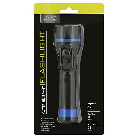 Living Solutions Water Resistant Flashlight