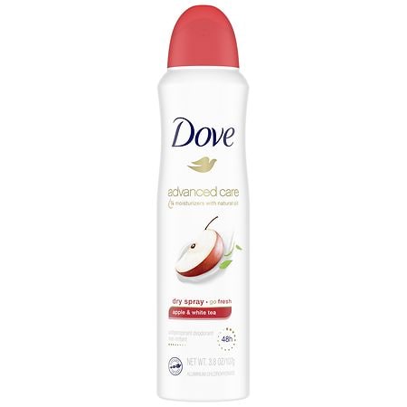 Dove Dry Spray Antiperspirant Deodorant Apple & White Tea