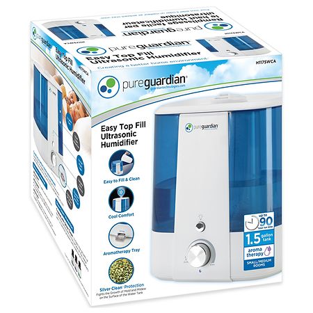 PureGuardian Top Fill Ultrasonic Cool Mist Humidifier with Aroma Tray