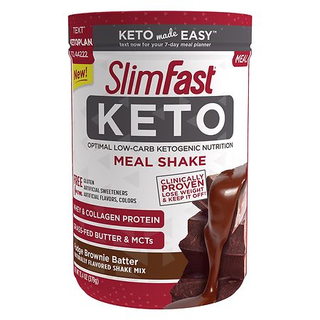 SlimFast Keto Meal Shake Fudge Brownie Batter