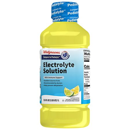 Walgreens Electrolyte Solution With Zinc Lemon Lime