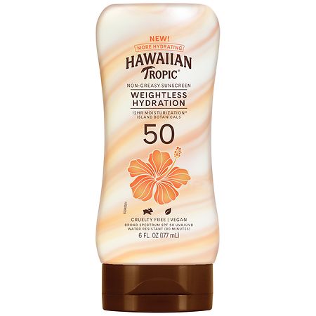 Hawaiian Tropic Weightless Hydration Lotion Sunscreen SPF 50