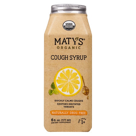 Maty's Organic Cough Syrup, Made with Organic Honey, Lemon & Cinnamon