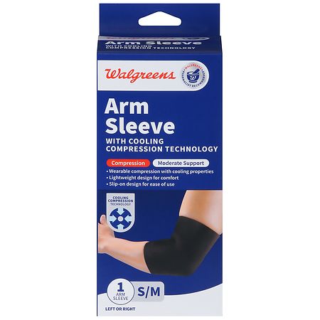 Walgreens Arm Sleeve with Cooling Compression Technology Small-Medium