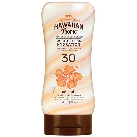 Hawaiian Tropic Weightless Hydration Lotion Sunscreen SPF 30