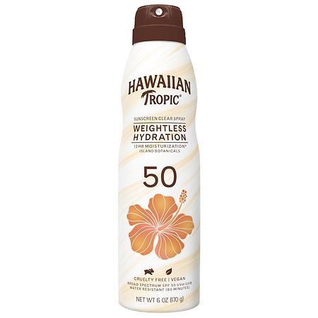 Hawaiian Tropic Weightless Hydration Sunscreen Spray SPF 50