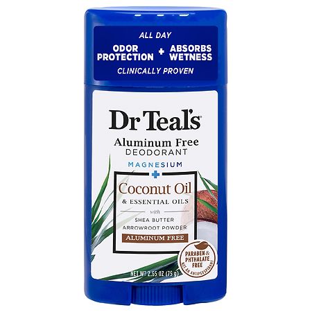 Dr. Teal's Aluminum Free Deodorant with Coconut Oil