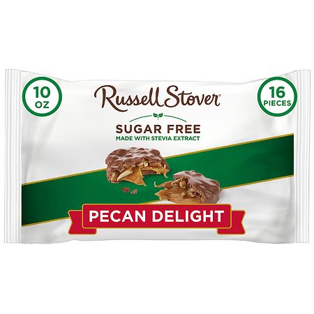 Russell Stover Sugar Free Chocolate Candy Pecan Delight