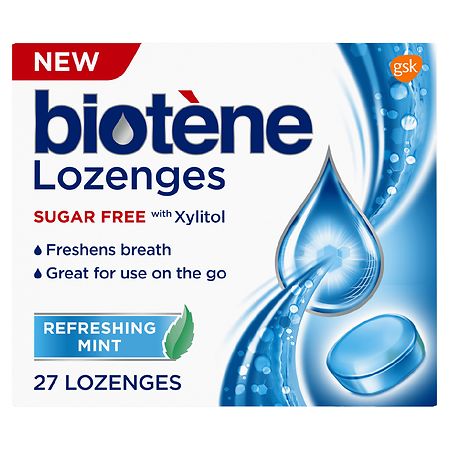 Biotene Dry Mouth Lozenges For Fresh Breath Refreshing Mint