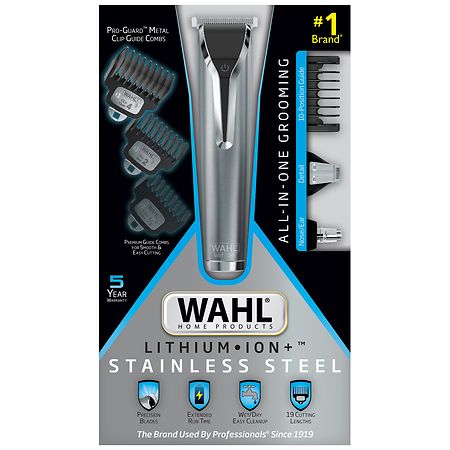 Wahl All-In-One Lithium Ion Plus Stainless Steel Rechargeable Trimmer Kit 9898