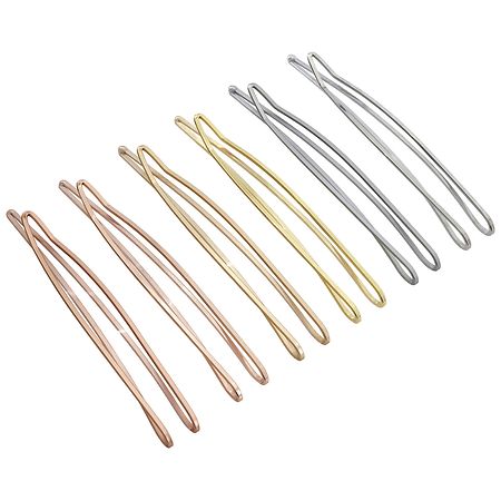 Scunci Real Style Open Metal Fashion Bobby Pins Silver, Gold and Rose Gold
