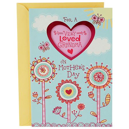Hallmark Mother's Day Card for Grandmother from Kids (Very Loved Grandma Sticker),S19