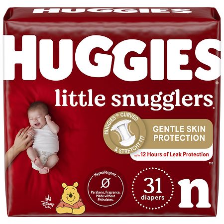 Huggies Little Snugglers Baby Diapers N (31 ct)