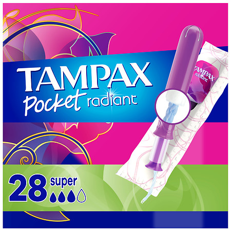 Tampax Pocket Radiant Pocket Radiant Tampons Unscented